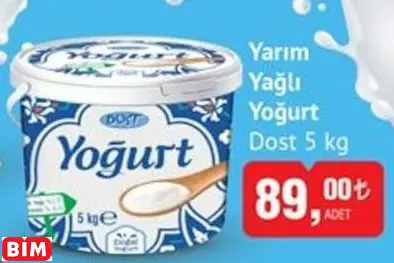 DOST YARIM YAĞLI YOĞURT DOST YARIM YAĞLI YOĞURT